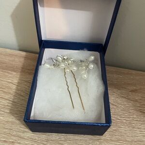 BriLove Pearl & Crystal Bridal Hair Pins – Wedding / Special Occasion – NIB